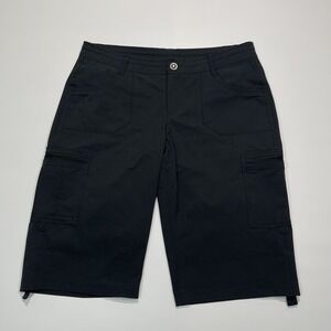 Womens Kuhl Shorts Ripstop Horizn Horizon quick dry Black Sz 10 Hiking Outdoor
